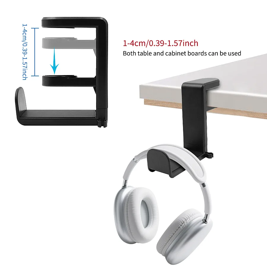 Headphone Stand Desk - 360 ° 회전식 헤드폰 스탠드 조절