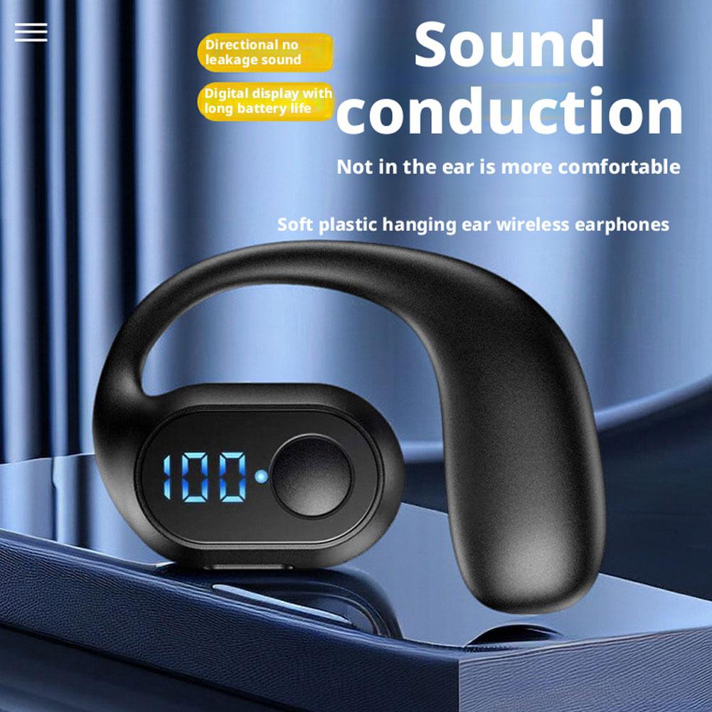 Sports Earphone Hook - LED 디스플레이 무선 블루투스 5.3 이어폰