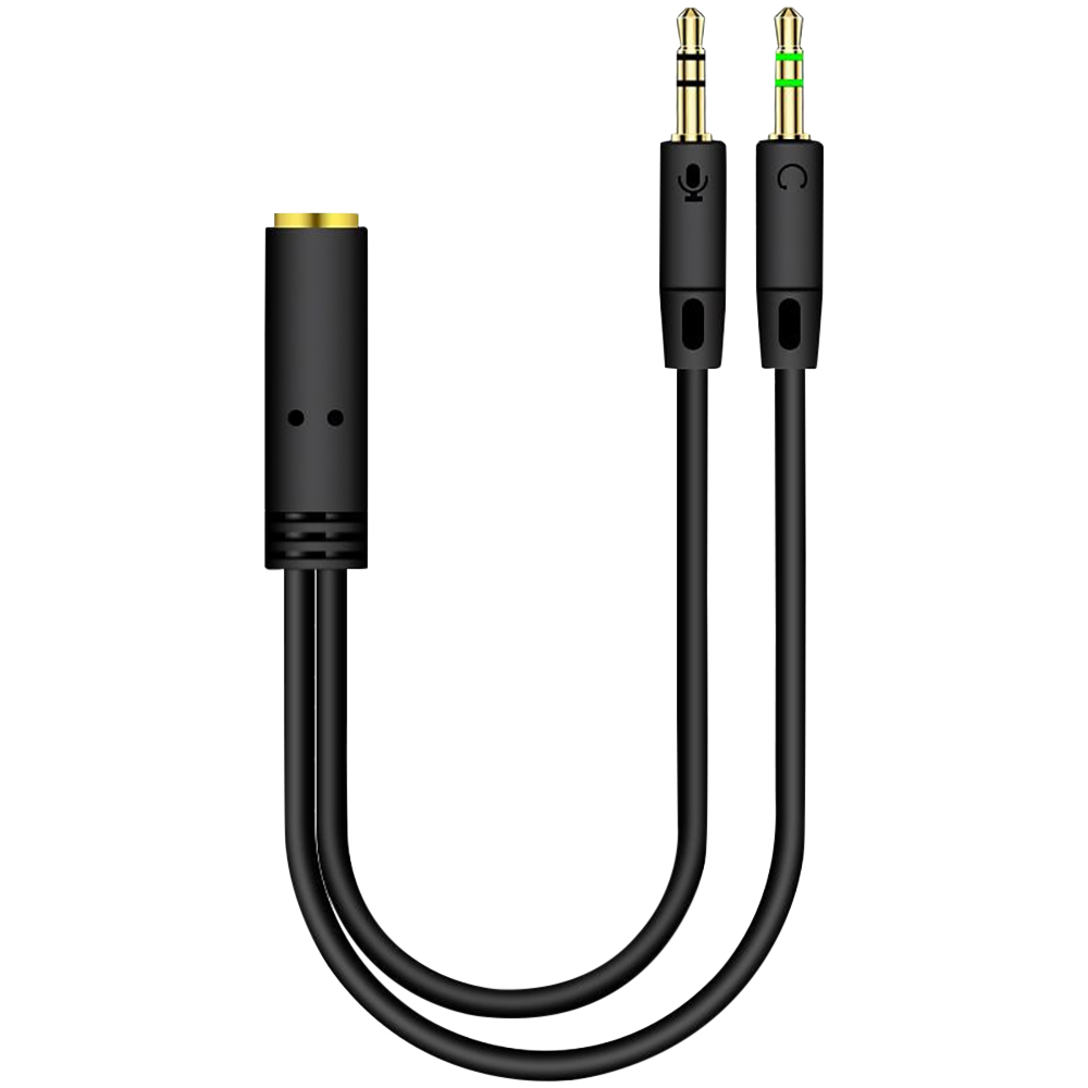 Audio Splitter Y - 컴퓨터용 오디오 분배기 헤드폰 어댑터, 마이크