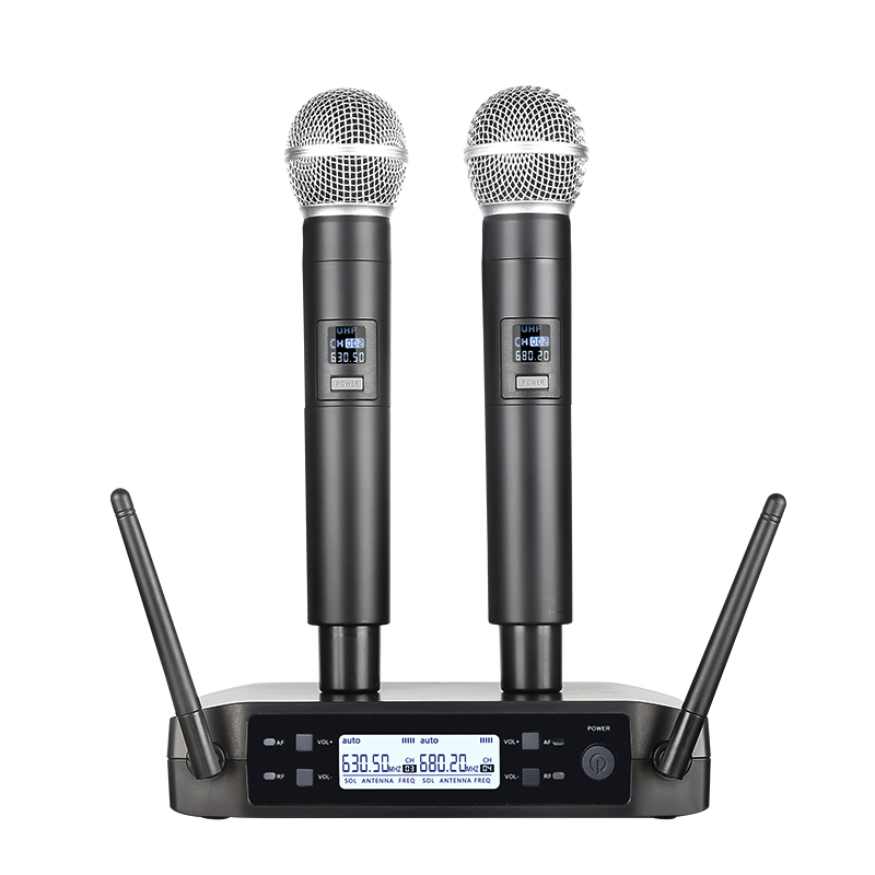 Shure Mic Sm58 - 무선 마이크 핸드 헬드 듀얼 채널
