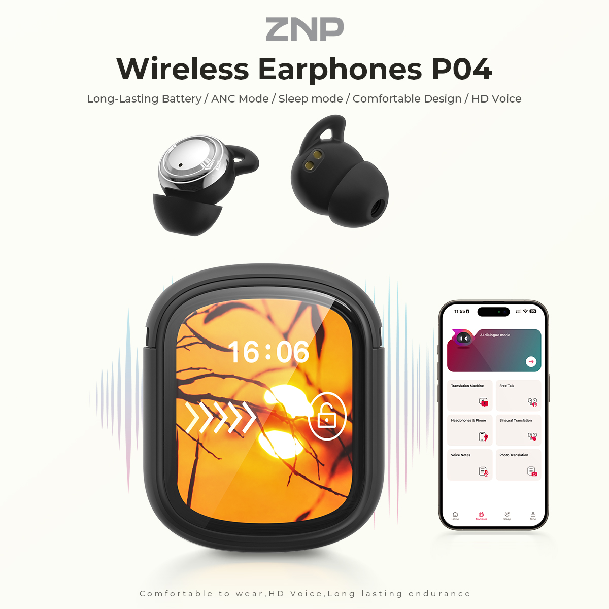 ZNP P04 수면 보조 이어버드 액티브 노이즈 캔슬링 - Noise Cancelling Headphone 리뷰 및 가격