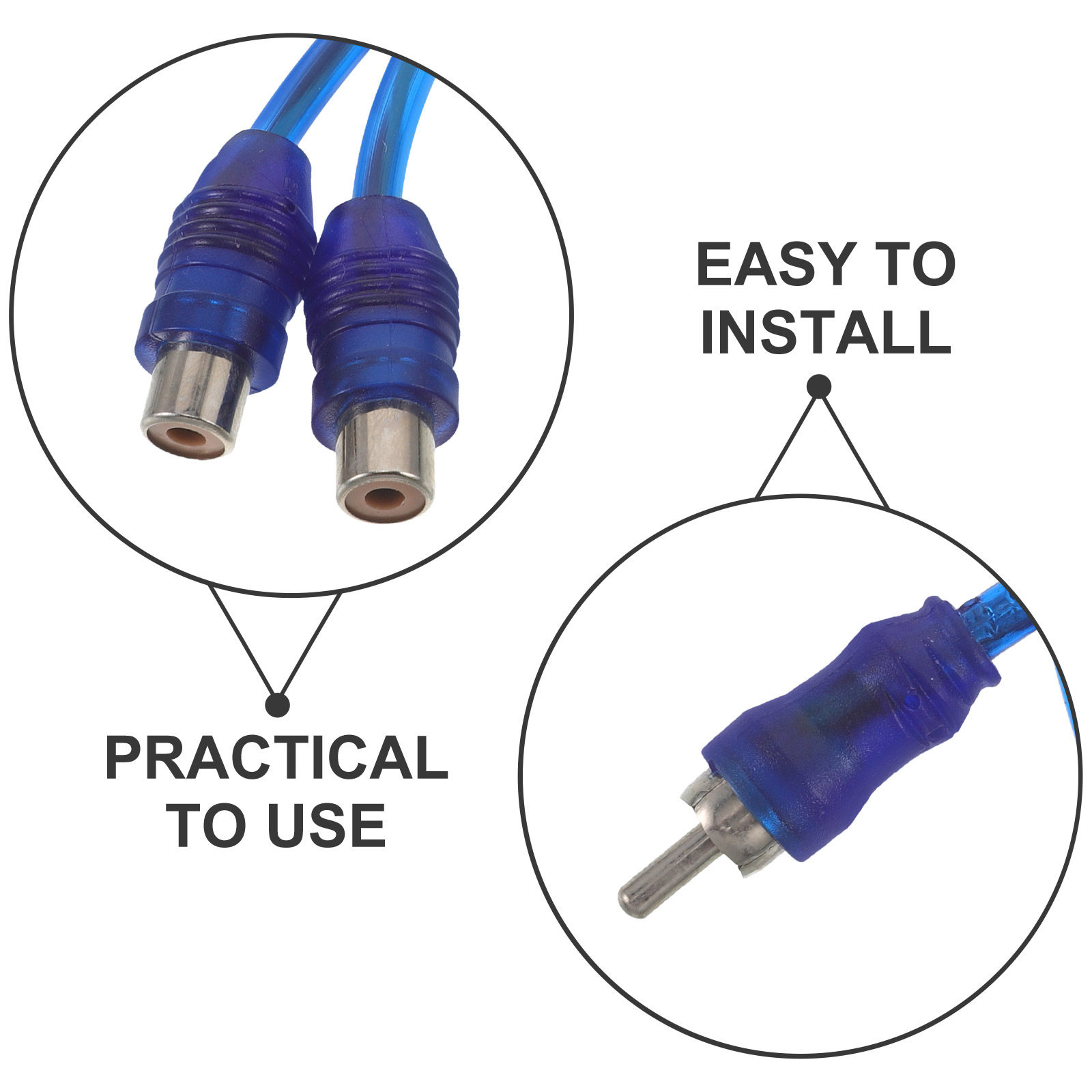 10개 RCA Y 스플리터 케이블 1개의 남성 커넥터를 - Audio Splitter Y 리뷰 및 가격