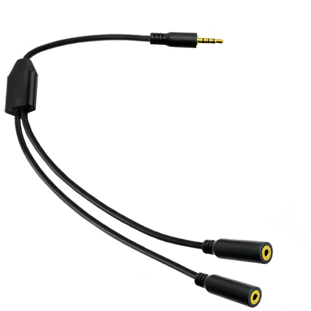 금도금 4극 2.5mm 남성-듀얼 2.5mm 여성 Y  - Audio Splitter Y 리뷰 및 가격