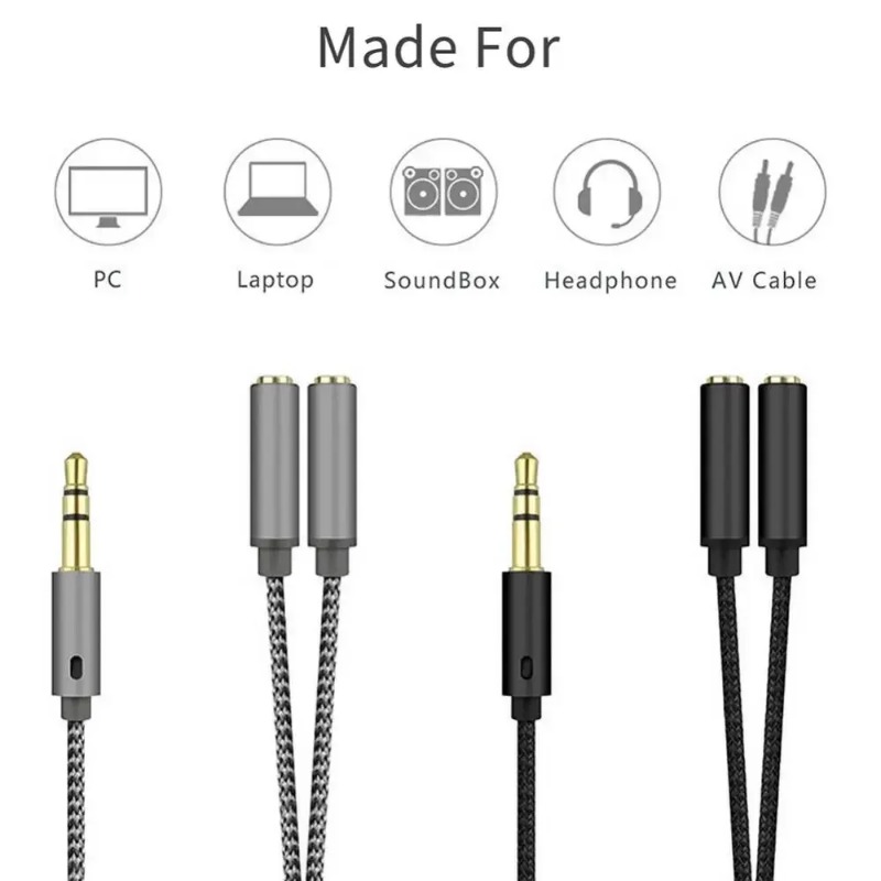 헤드셋 어댑터 헤드폰 마이크 Y 스플리터 케이블 3.5 - Audio Splitter Y 리뷰 및 가격
